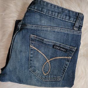 Calvin Klein Distressed Boot Cut Jeans Size 4 / 27